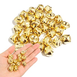 30 Pack Mini Jingle Bells, Small Gold Bells for DIY Christmas, Crafts, Wedding, Home Decoration (30)