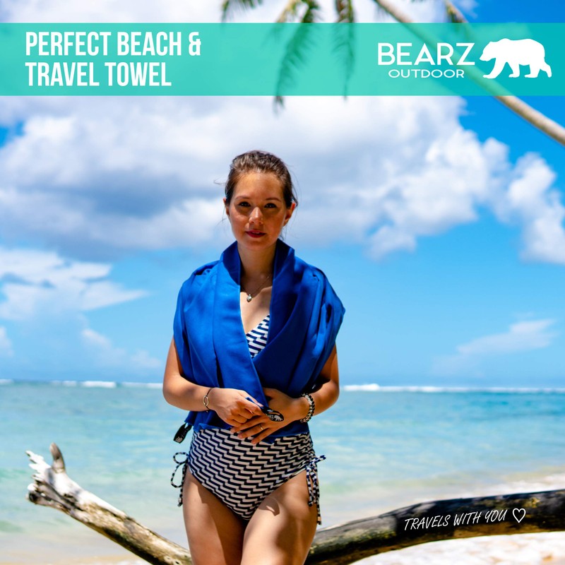 BEARZ Outdoor Quick Dry Towel Travel Towel - 2 Pack