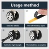 DINTSTYLE 4Pcs Luggage Wheel Covers, Suitcases Wheel Covers, Silicone Luggage