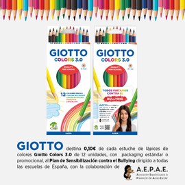 Giotto Colors 3.0 Etui mit 12 Farbstiften