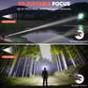 Headlamp Rechargeable,Super Bright Led Head Lamp With Motion Sensor,10 Modes,125°Adjustable