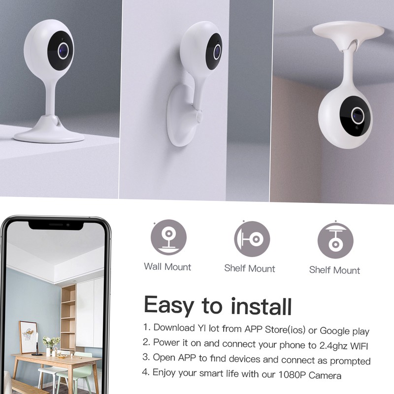 OWSOO Baby Monitor WiFi Camera 1080P FHD Home Security Camera