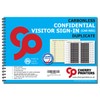 Cherry Carbonless NCR GDPR Compliant Confidential Visitor Sign with CAR