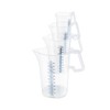 thermohauser Measuring cup with closed handle, 3000 ml, plastic PP,