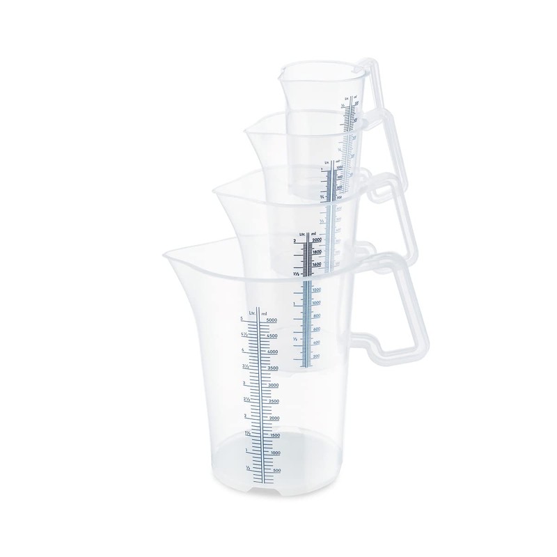 thermohauser Measuring cup with closed handle, 3000 ml, plastic PP,