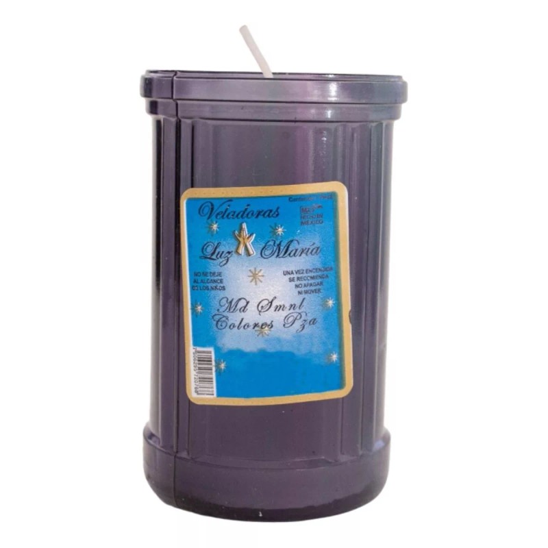 CEB 12 Veladoras Ecológica Media Semanal Blanco 100% Parafina