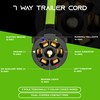 GearIT 7 Way Trailer Cord (16 Feet) 7-Pin Plug Weatherproof