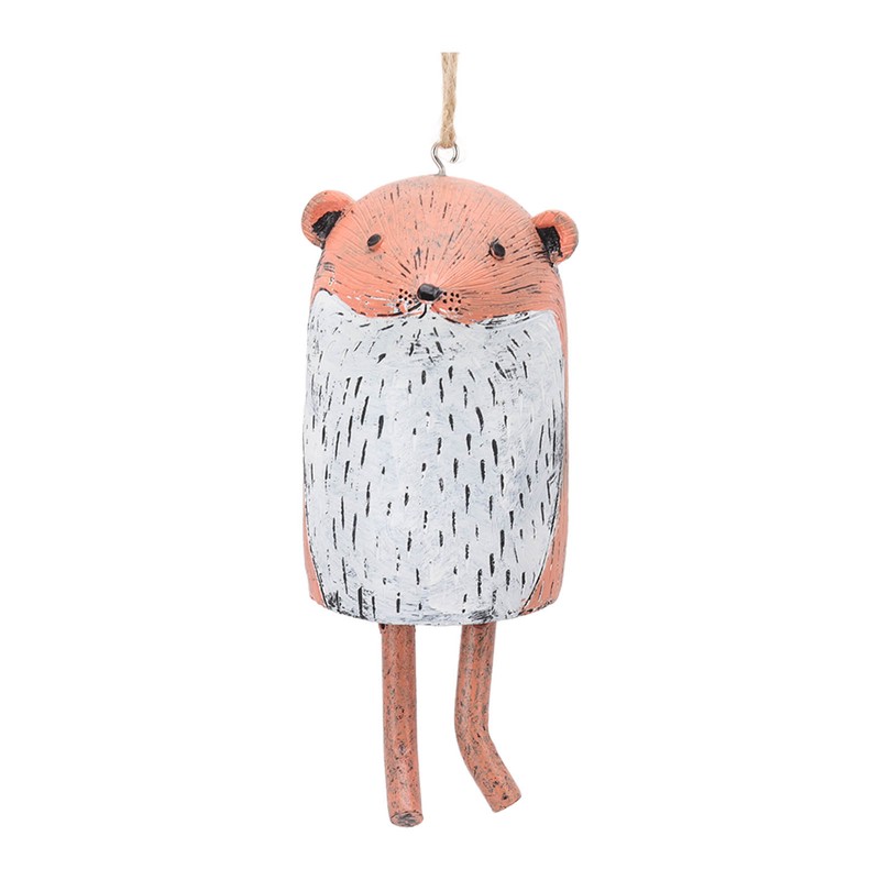 Rustic Hanging Animal Wind Chimes Resin Hand Made Natural Garden