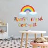 Always kiss me Goodnight- Rainbow Vinyl Wall Decal - Easy