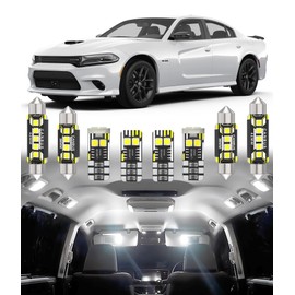 BMT xms Car Interior LED Light Replacement for Dodge Charger Chrysler 300 300C 2011-2023,6000K Super Bright Interior Light Bulbs Package, 17pcs