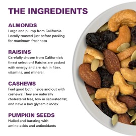 Power Up Protein Packed Nut and Fruit Mix Vegan Gluten Free 14 Ounce Trail Snack