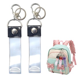 Silver Tape Holder, Silver Tape, Key Holder, Strap, Storage, Set of 2, Red, Black, Purple, Easy to Carry, Easy to Store, Concerts, Lives, Promotes (Black)