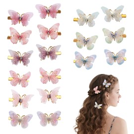18 PCS Elegant Colour Butterfly Hair Clips,Cute Hair Clips,Clamps,Butterfly Accessories for Teens Women Girls,Women's, Teenagers', Girls' Headwear,Suitable for Daily Wear, Travelling, Shopping