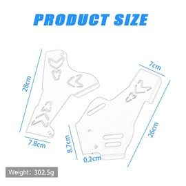 DR650 Side Frame Guard Compatible with 1996-2024 DR 650 DR650SE 2015-2024 DR650S Frames Protection Cover Dirt Bike Motorcycle Aluminum Accessories(Silver)