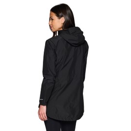 Avalanche Women's Lightweight Rain Jacket Woven Ripstop Rain Coat Ripstop Black M