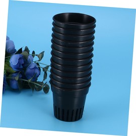 BESPORTBLE 15Pcs Slotted Plastic Net Cups for Hydroponics for Growing Flowers Herbs and Vegetables for Gardens Terraces and Balconies