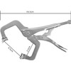 2Pcs C-Camps, 6.5 Inch C-Pliers Locking Plier, Heavy Duty Locking