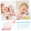 Abaodam 2Pcs Adjustable Thumb Stop Gloves Soft Finger Protectors for