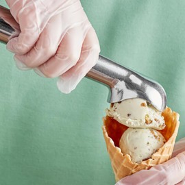 BarBits Ice Cream Scoop Dipper - Colour Coded with Liquid Filled Handle - (Hand Wash Only) - Red