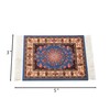 Set of 4 Rug Table Coasters – Oriental Design Fabric