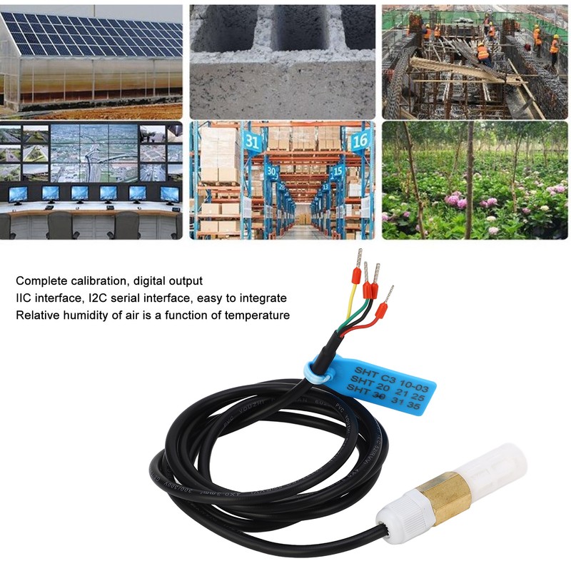Temperature Humidity Sensor Probe Digital Soil Moisture Monitoring Tester Probe