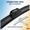 Juego De 3 Escobillas Limpiaparabrisas Reluvsa Compatible Para Kia Sportage
