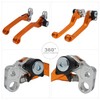 IUVWISN Motorcycle Brake Lever Foldable Lever Adjustable Bolt CNC for