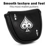 Tskcvy Putter Cover Headcover Mallet Putter Cover Magnetic Club Protective