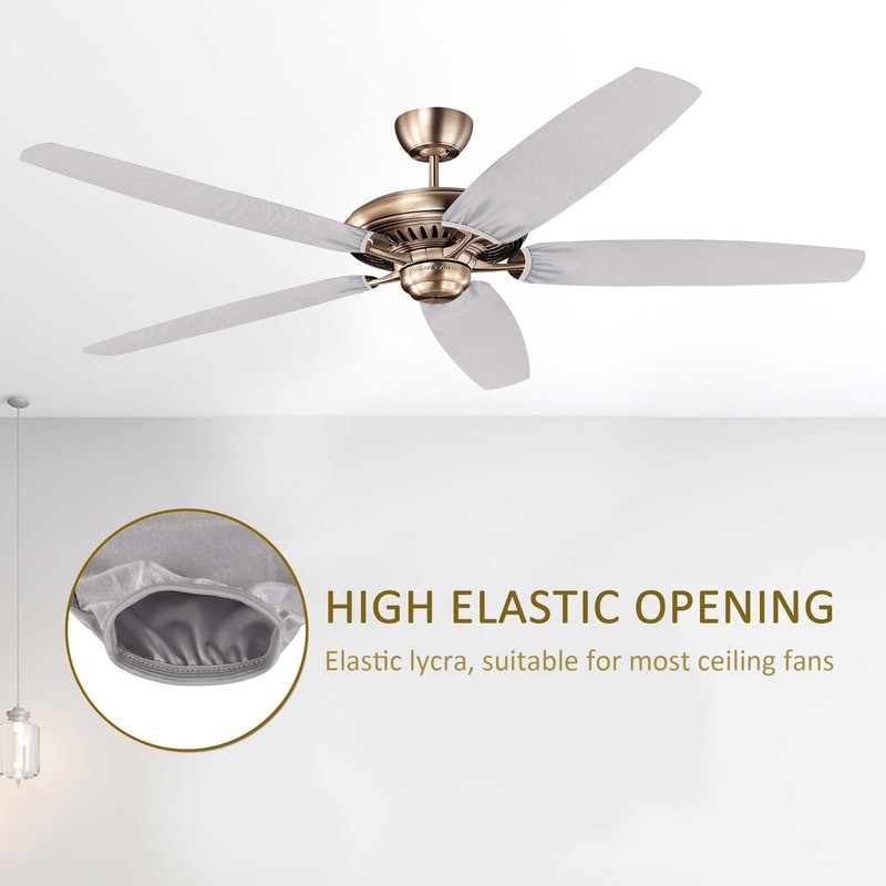 Kingshion Fan Blade Covers Suitable for Most Ceiling Fan Blades-