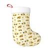 Yellow Car Christmas Stocking,17.7" Xmas Fireplace Hanging Stockings Decoration Stockings