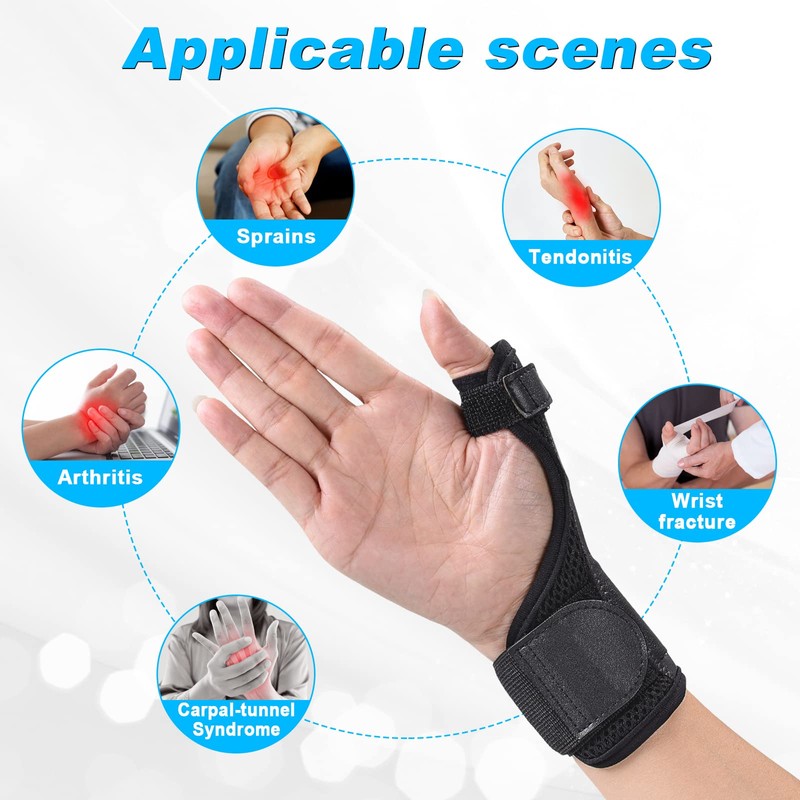 Fasola Thumb Brace Reversible, Thumb Spica Splint for Right &