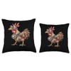 Serama Chicken Steampunk Throw Pillow