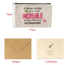 Cosmetic Bag and Keyring, White, Unisex