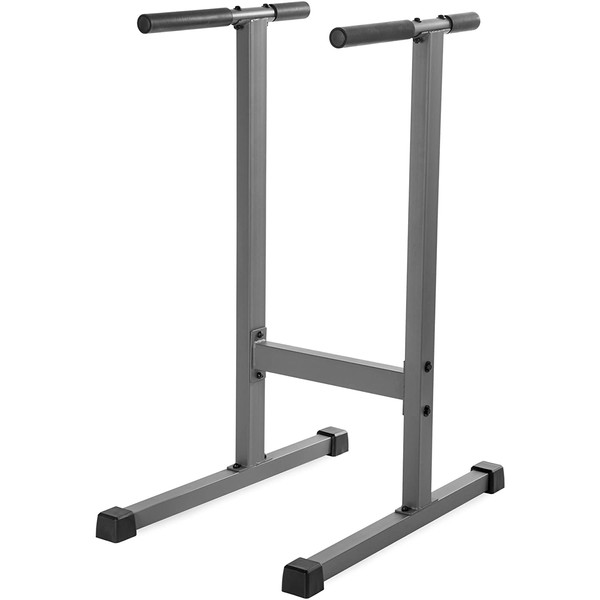 XMark Dip Station 500 lb. Weight Capacity Uniquely Engineered Angled Uprights Accommodate Men and Women XM-4443