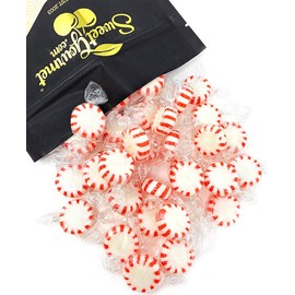 SweetGourmet Peppermint Starlight Arcor Hard Candy Bulk Twist Wrap Mints | 2 Pound