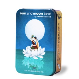 (Soft Design That Expands Your Imagination) Sun and Moon Tarot (Canned), Japanese Instruction Manual Included, Sun and Moon Tarot in a Tin