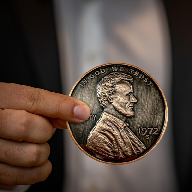 Giant Penny Coin | Jumbo Penny | Huge Penny Prop