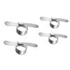 Mikinona 3 Sets 4pcs Sturdy Stainless Steel Peelers Citrus Peelers