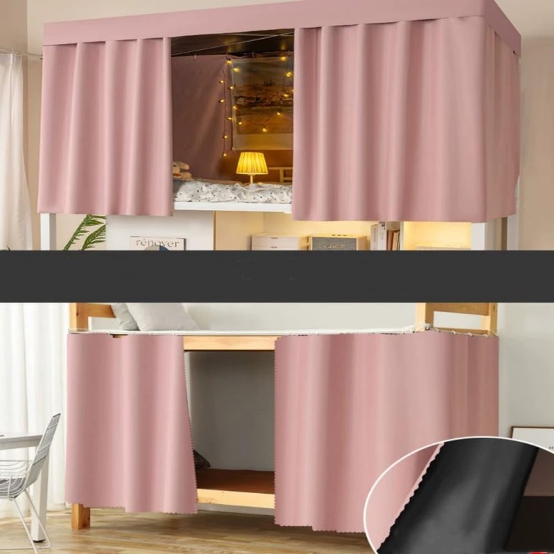 XGOPTS Students Dormitory Bunk Blackout Bed Curtain, Dormitory Bottom Bunk