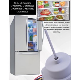 EAU65058312/ODM-056F-12 Refrigerator Evaporator Fan Motor Assembly Fit for LG Fit for Kenmore Refrigerator Parts Replace EAU65058502