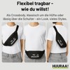 Huuraa Bauchtasche Frohe Weihnachten Weihnachtsmann Geschenk 2,5 Liter Black Frohe