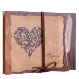 Photo Album DIY Kraft Travel Diary Vintage Style Memory Notebook with Cute Stickers Can Be An Attractive Craft Gift for Christmas Friends Family Anniversary Birthday