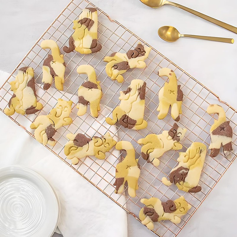 Cat Cookie Cutters, Plastic Cookie Cutter, 3D DIY Fondant Cookie