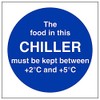 V Safety The food in this cooler Magnetic Safety Sign