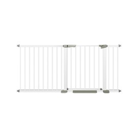Outdoor Dog Gates for The House Indoor. Extra Wide Baby Gate for Stairs, Extra Tall White Baby Gate for Doorways, Pet Gate, Auto Close Safty Gates.