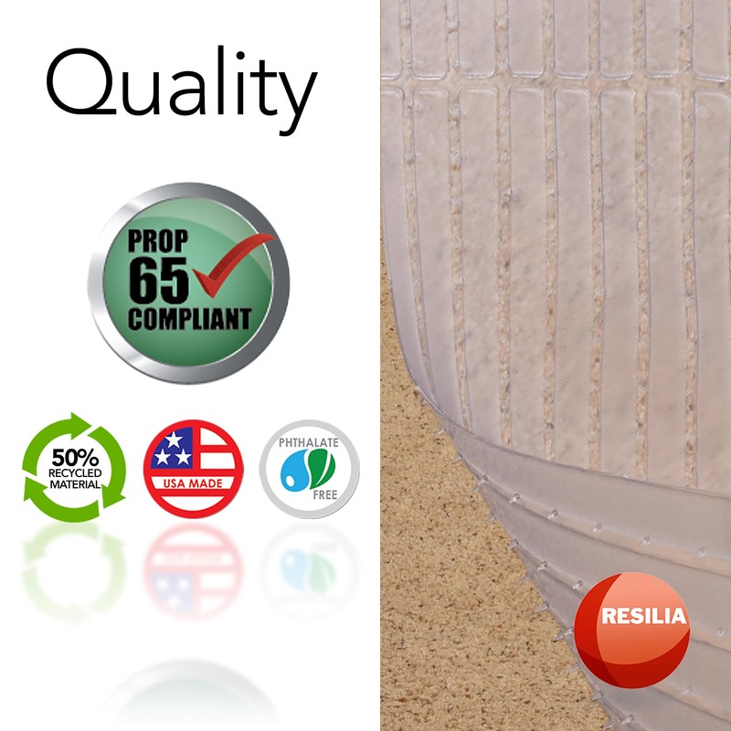 RESILIA Deep-Pile Carpet Runner - Plastic Vinyl Carpet & Rug