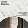 Garage Door Bracket Compatible with Simpli-Safe Alarm Entry Sensors, Works