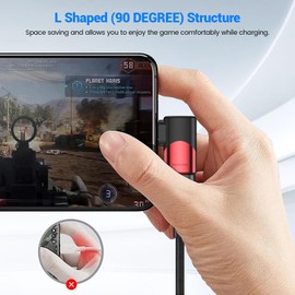 MOGOOD 90 Degree USB C Male to USB C Female Adapter (5 Pack), Type-C Connecter USB C 3.1/40Gbps PD 100W Fast Charge Extender for Steam Deck accessories Notebook,PC,Tablet,Galaxy S22