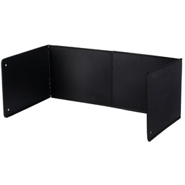 Black Large 4 Sided Splatter Guard for Frying Stove Top,Oil Splash Guard Cooking for Stove,Non Stick Foldable Splatter Screen for Stove Top