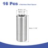 uxcell 16Pcs 304 Stainless Steel Spacer 1/2" OD x 1/4"